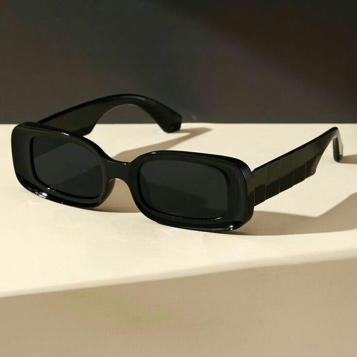 Black Rectangle Sunglasses