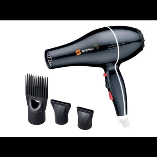 Sayona Professional Hair Dryer With 3 Nozzle Attachments