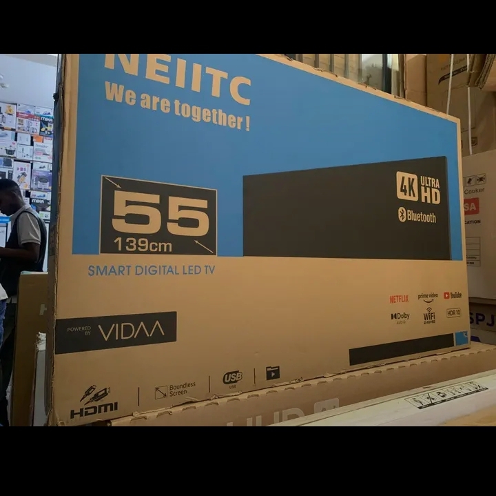 NEIITC 55-Inch 4K Ultra HD Smart Digital LED TV Powered By VIDAA