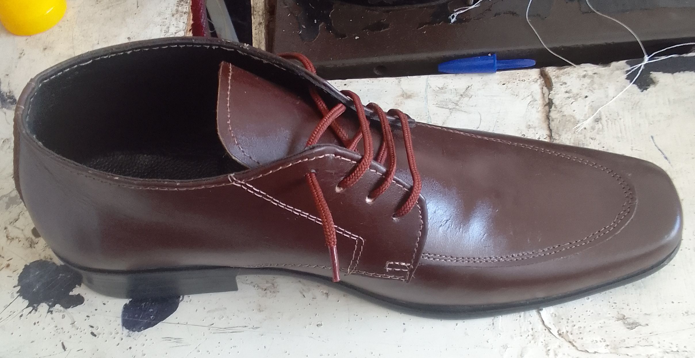 Men's brown leather