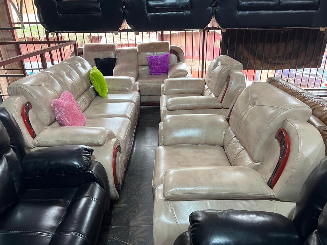 Leather Sofa Set