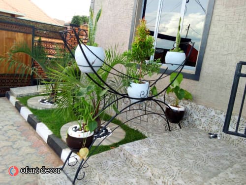 Full complete flower stand with pot and flower