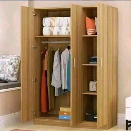 Wooden Wardrobe – Modern Bedroom Storage Cabinet